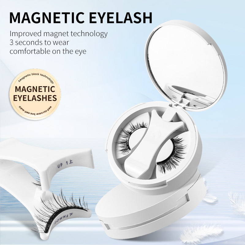 Boîte de rangement intégrée pour faux cils magnétiques