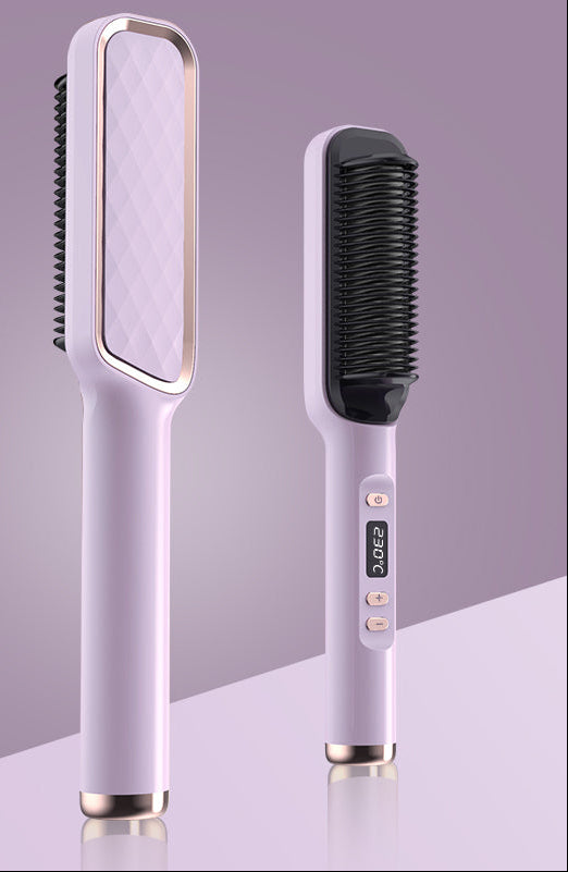 Straight Hair Comb, Lcd, Household Negative Ion Lazy Person Curling Stick, Dual Purpose Hair Salon, Electric Hair Straightener