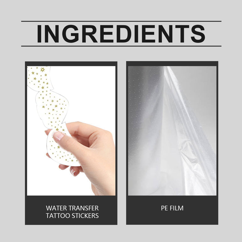 Autocollants de visage tatoués Eelhope Glitter