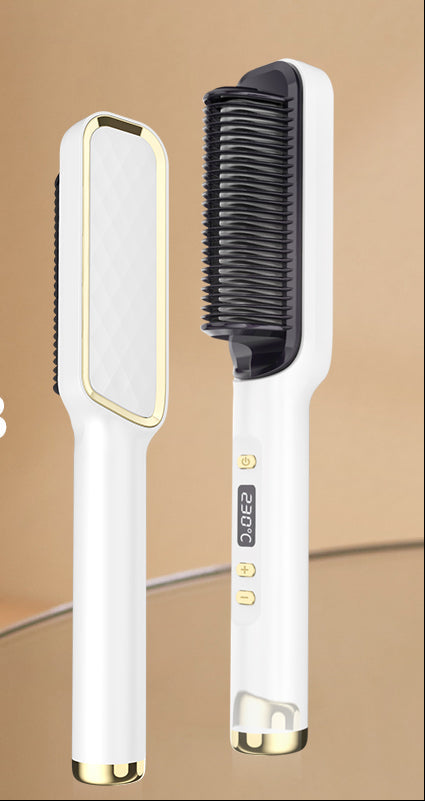 Straight Hair Comb, Lcd, Household Negative Ion Lazy Person Curling Stick, Dual Purpose Hair Salon, Electric Hair Straightener