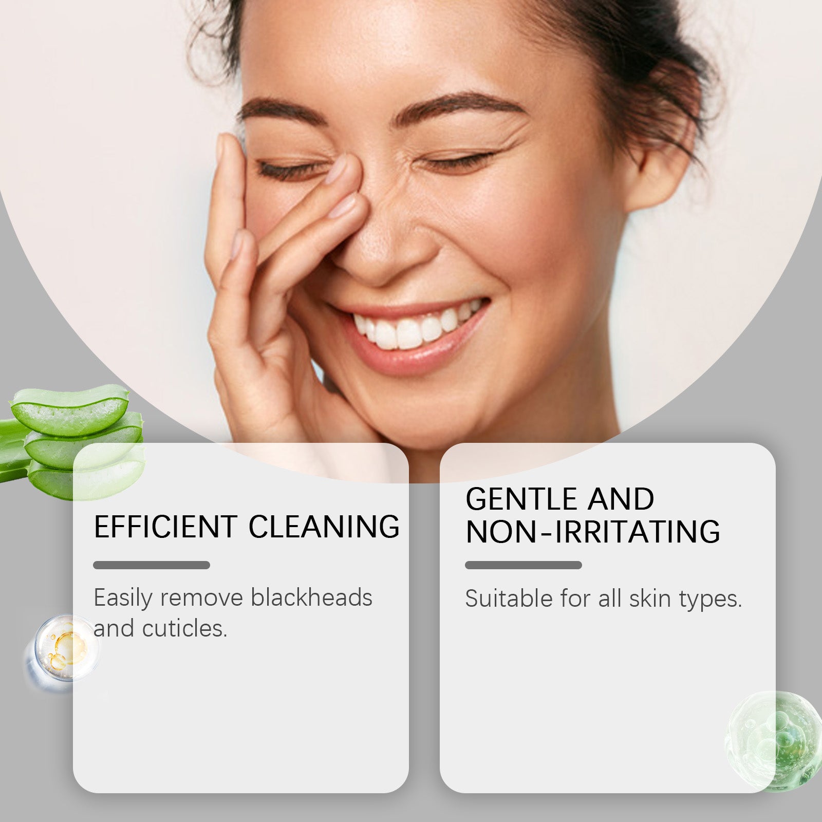 L'ensemble de masques pour le nez Hoygi Blackhead