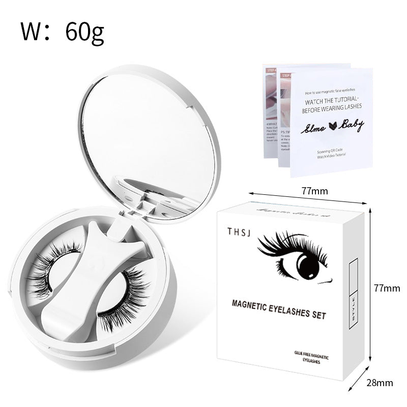 Boîte de rangement intégrée pour faux cils magnétiques