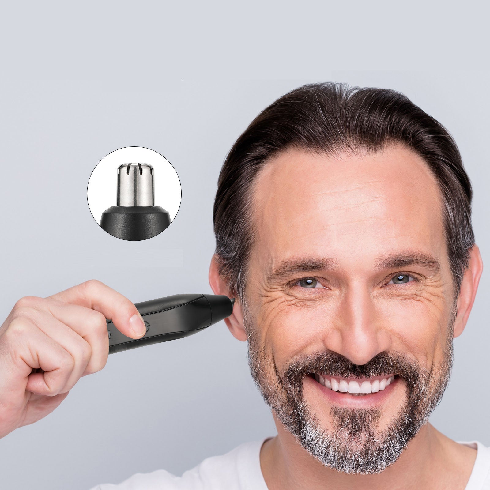 Outil électrique de réparation de poils de nez et de sourcils