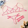 Soutien-gorge transparent en dentelle et en maille