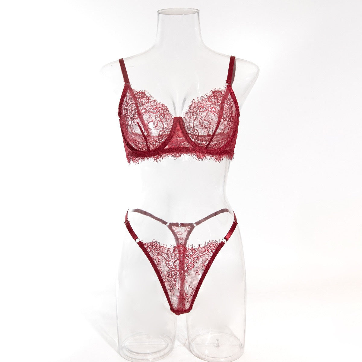 Sexy Lace Bra and Underwear Set for Women - Lightweight and Breathable