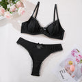Ensemble de soutien-gorge ajouré en maille sexy
