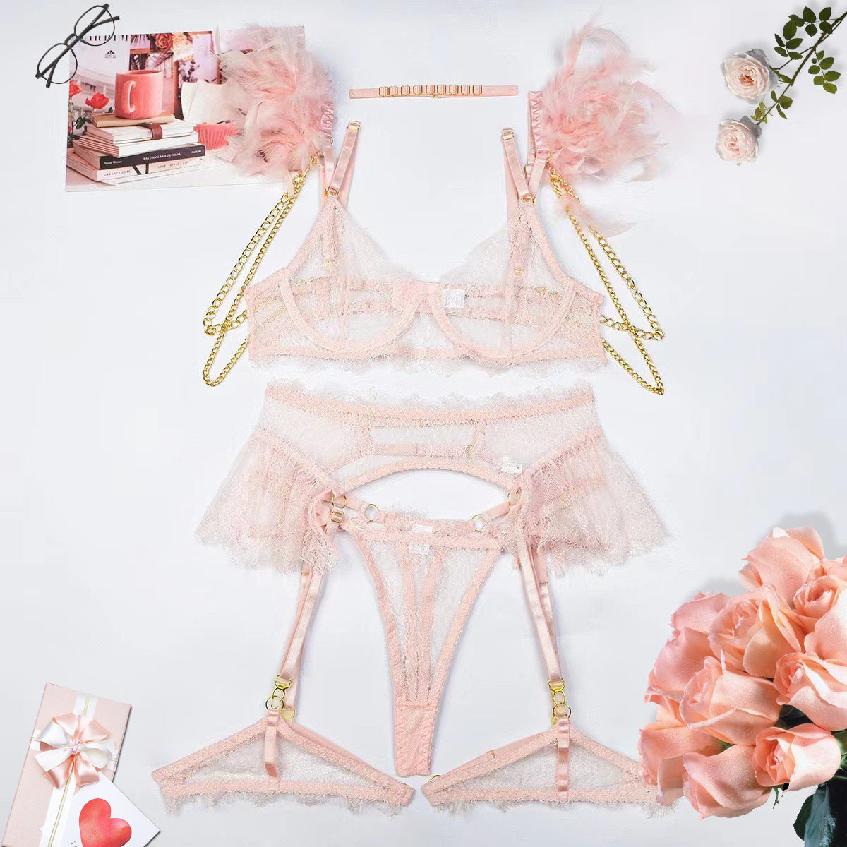 Ensemble de lingerie Fashion Plume