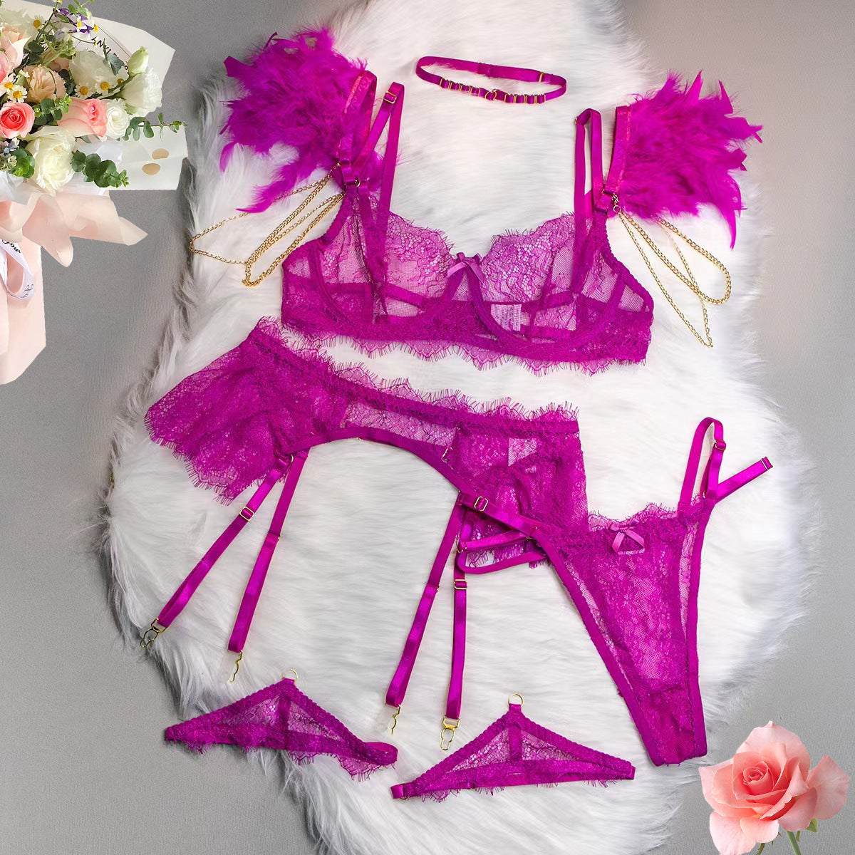 Ensemble de lingerie Fashion Plume