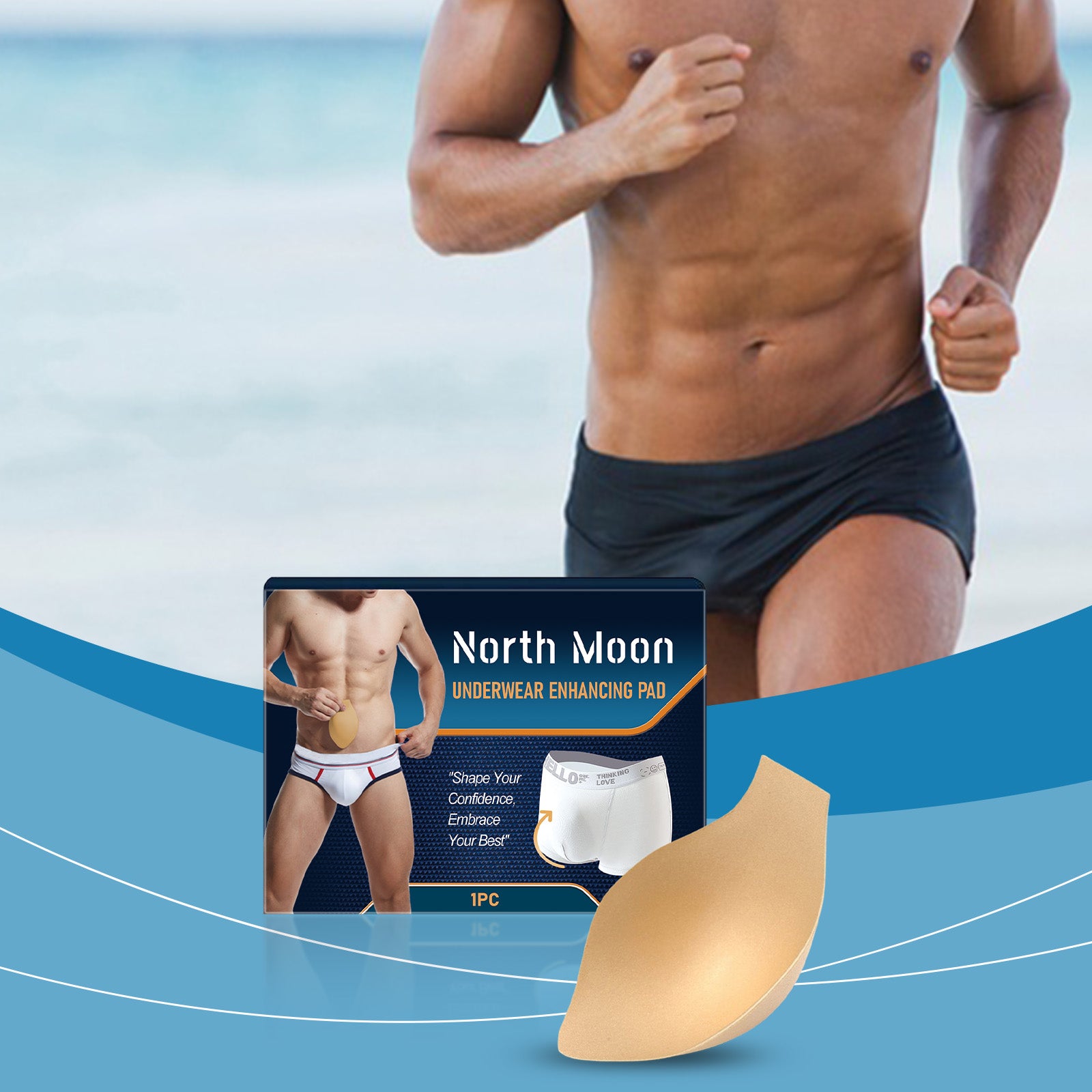 North Moon Tapis de soin du corps pour homme