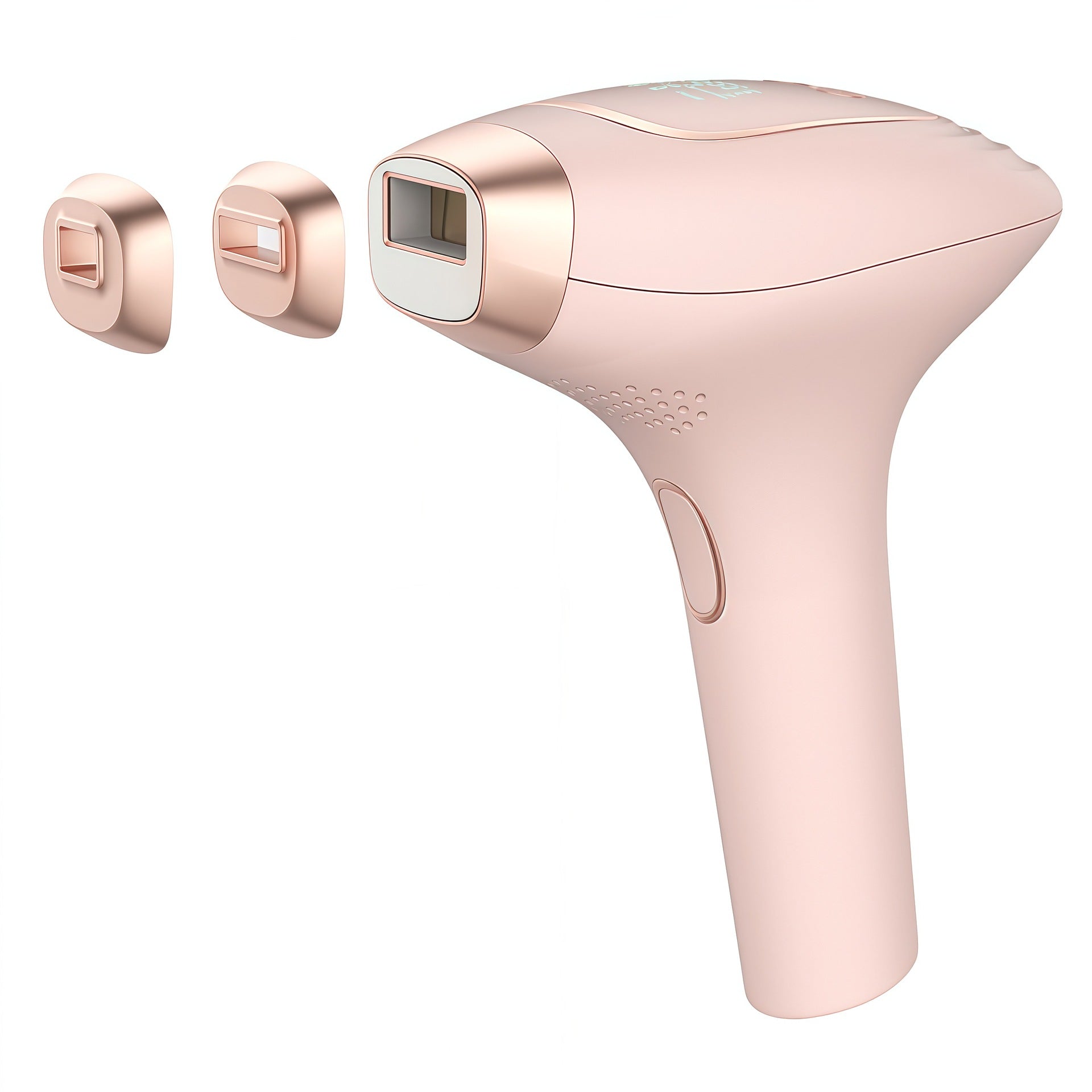 Handheld freezing point hair removal device, replaceable head