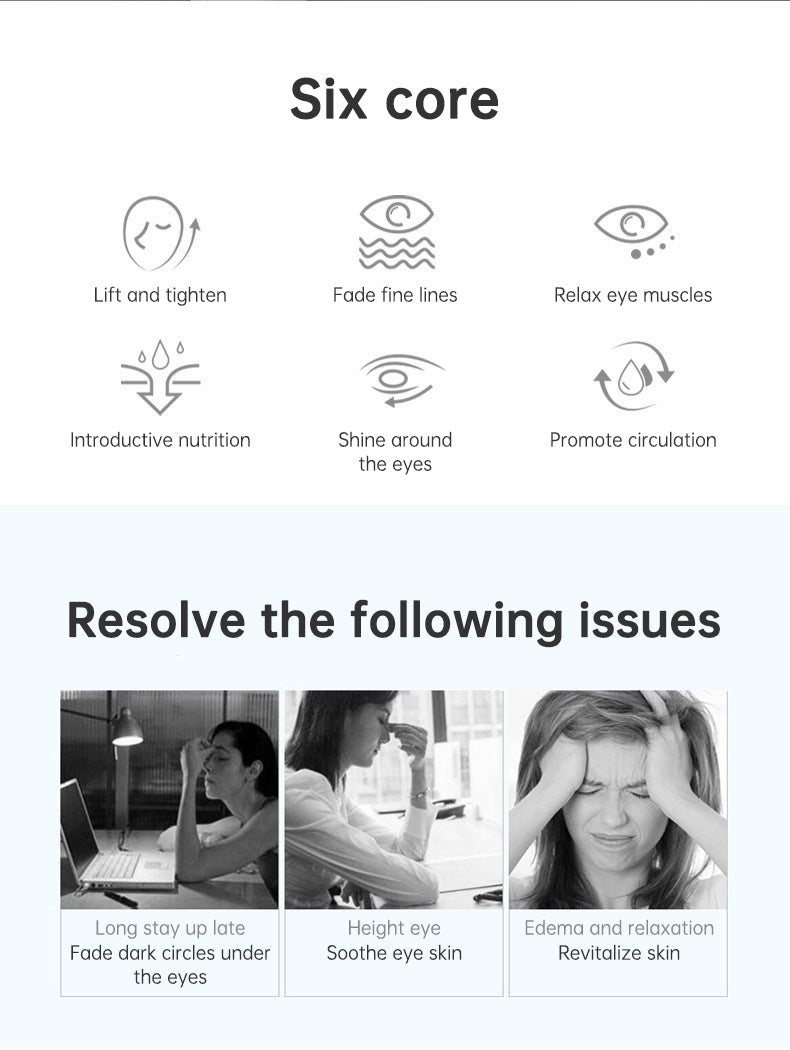 Led Red Light Therapy Device Anti-aging Micro-current Ems Eye Massager 3d